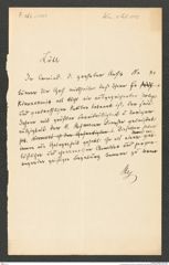k.k. naturhistorisches Hofmuseum, Intendanzakten 1885-1896 (Hauer), Aktenzahl Z.262.a/1887, Seite 1